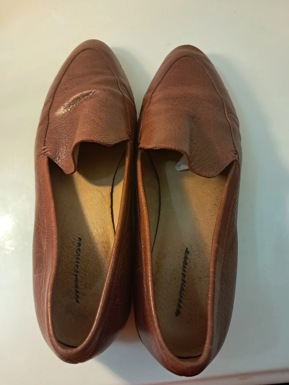 Jason Maxwell Brown Leather Slip-On Loafers